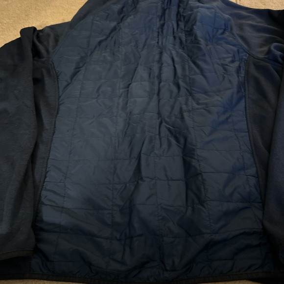 Orvis Mens Mixed Media Hybrid Quilted Full Zip Lightweight Jacket Blue Large XXL - Picture 6 of 6